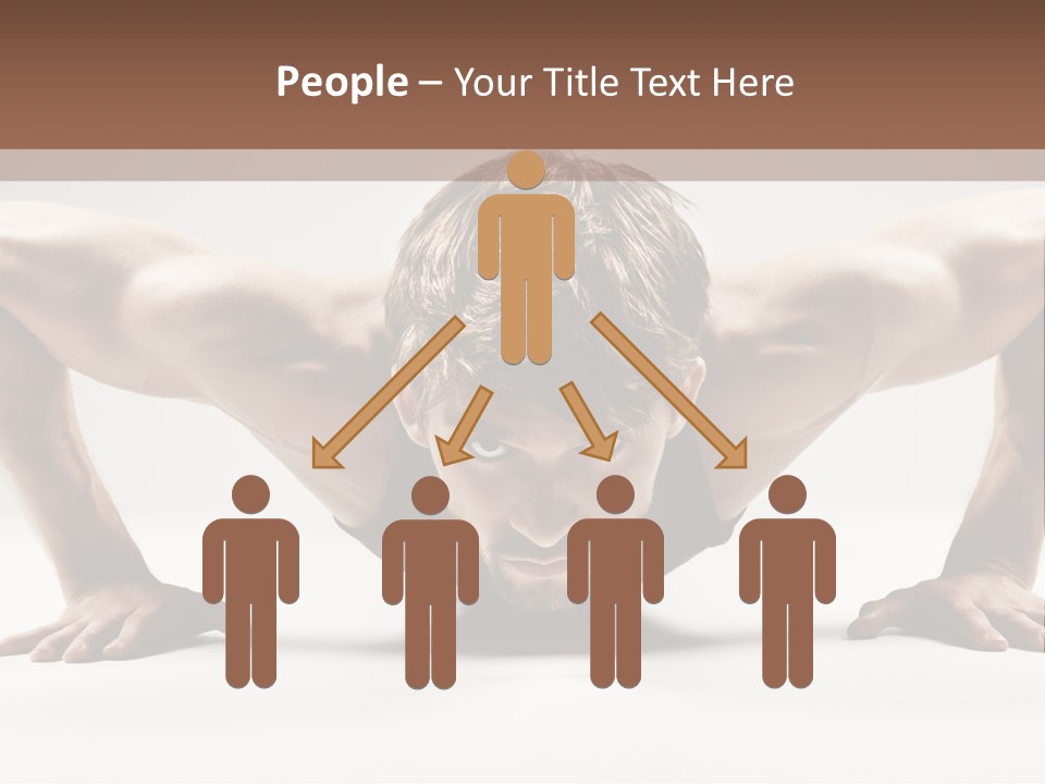 Training Muscular White PowerPoint Template