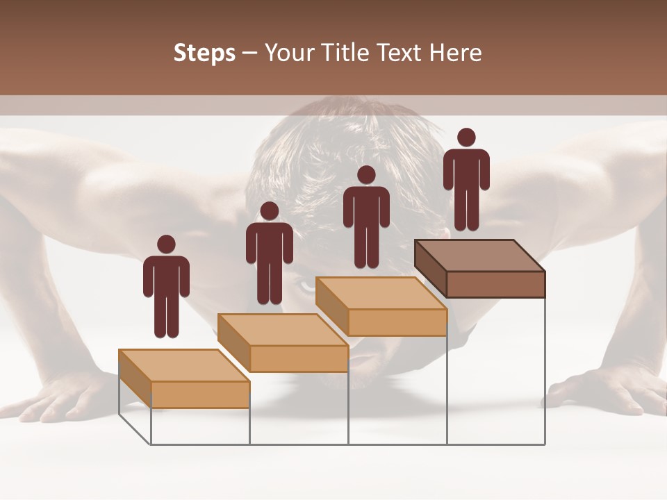 Training Muscular White PowerPoint Template