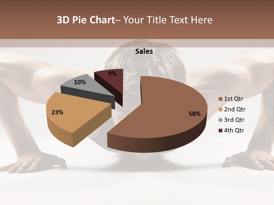 Training Muscular White PowerPoint Template