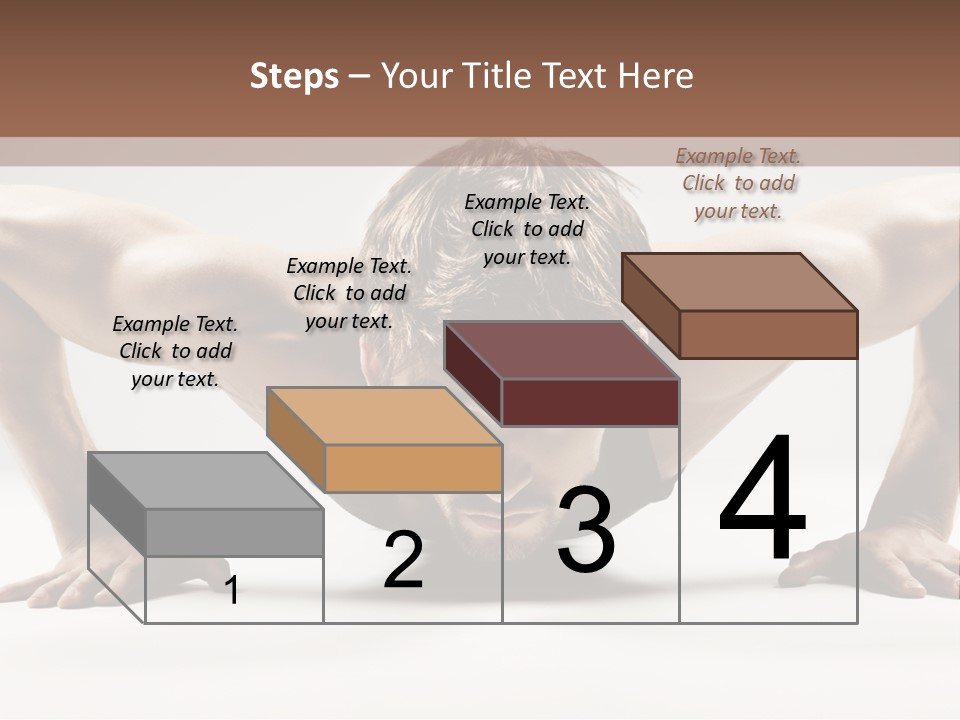 Training Muscular White PowerPoint Template
