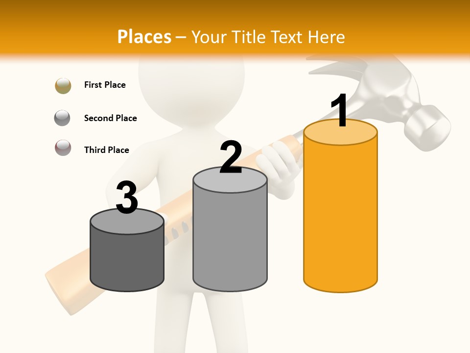 Job Handyman Isolated PowerPoint Template