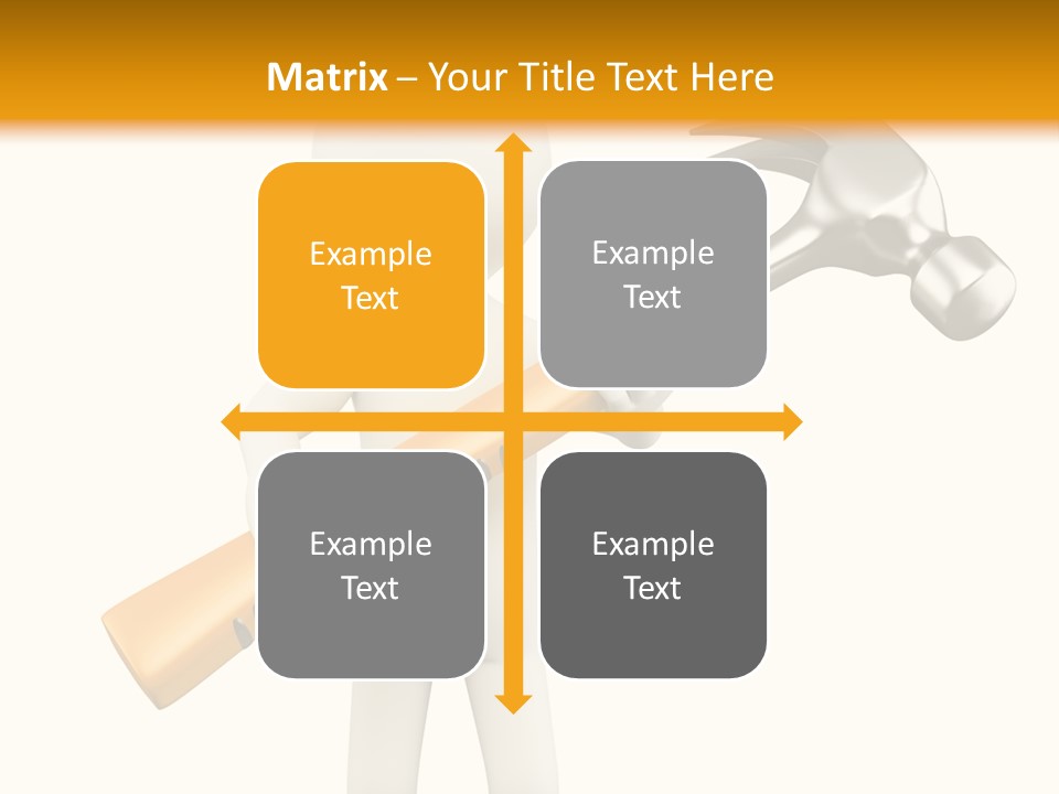 Job Handyman Isolated PowerPoint Template