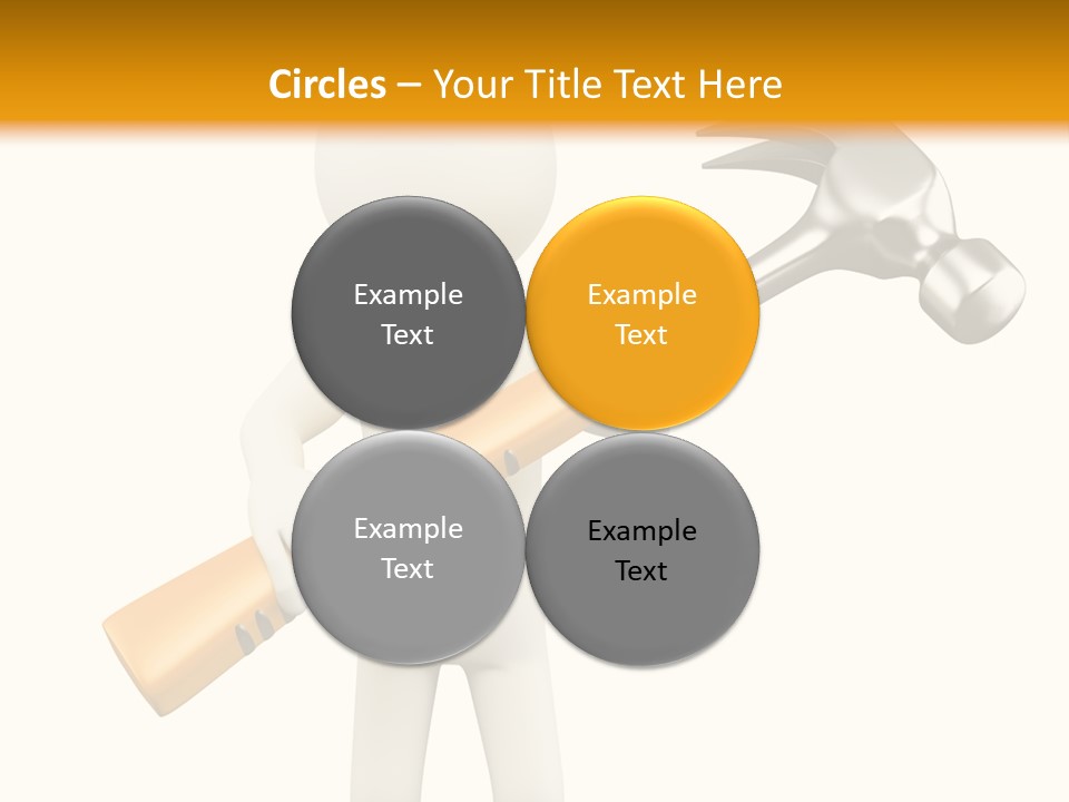 Job Handyman Isolated PowerPoint Template