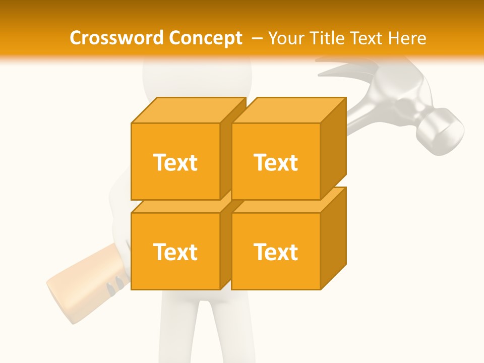 Job Handyman Isolated PowerPoint Template
