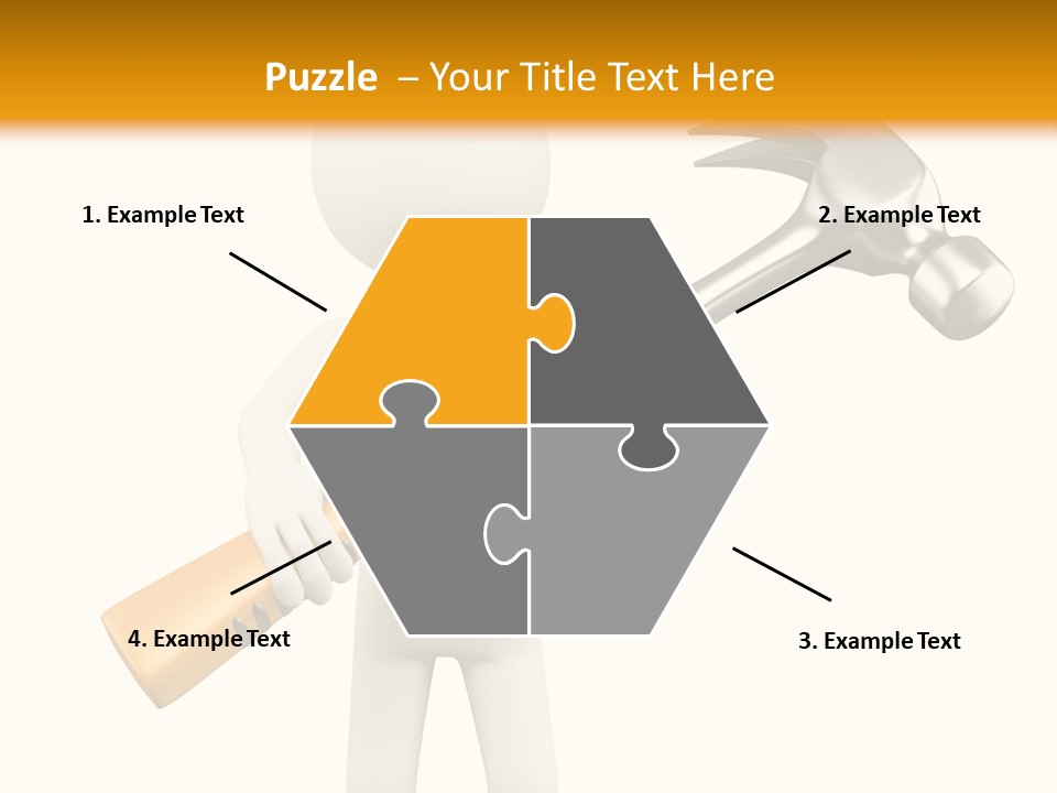 Job Handyman Isolated PowerPoint Template