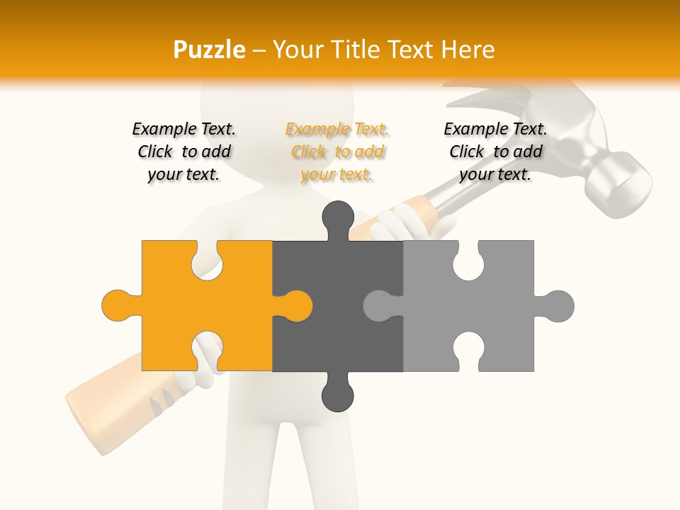 Job Handyman Isolated PowerPoint Template