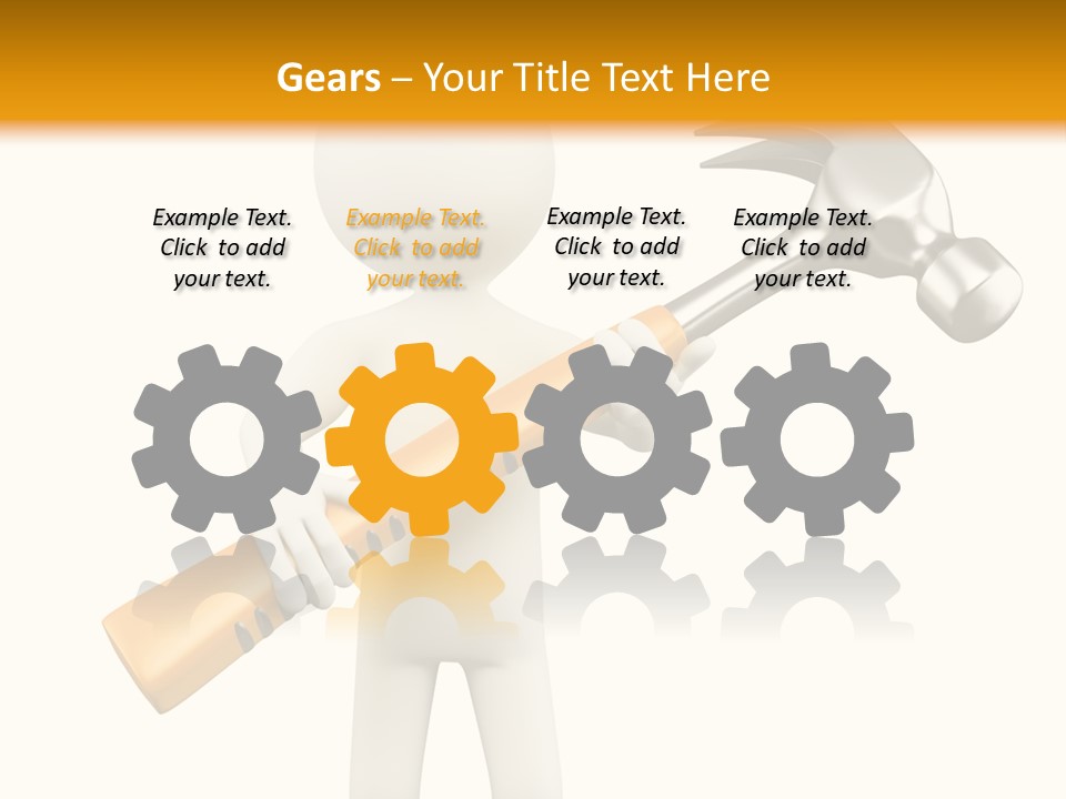 Job Handyman Isolated PowerPoint Template