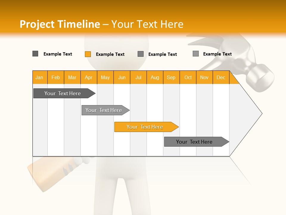 Job Handyman Isolated PowerPoint Template