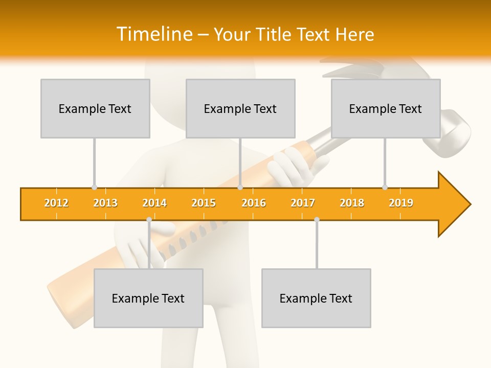 Job Handyman Isolated PowerPoint Template