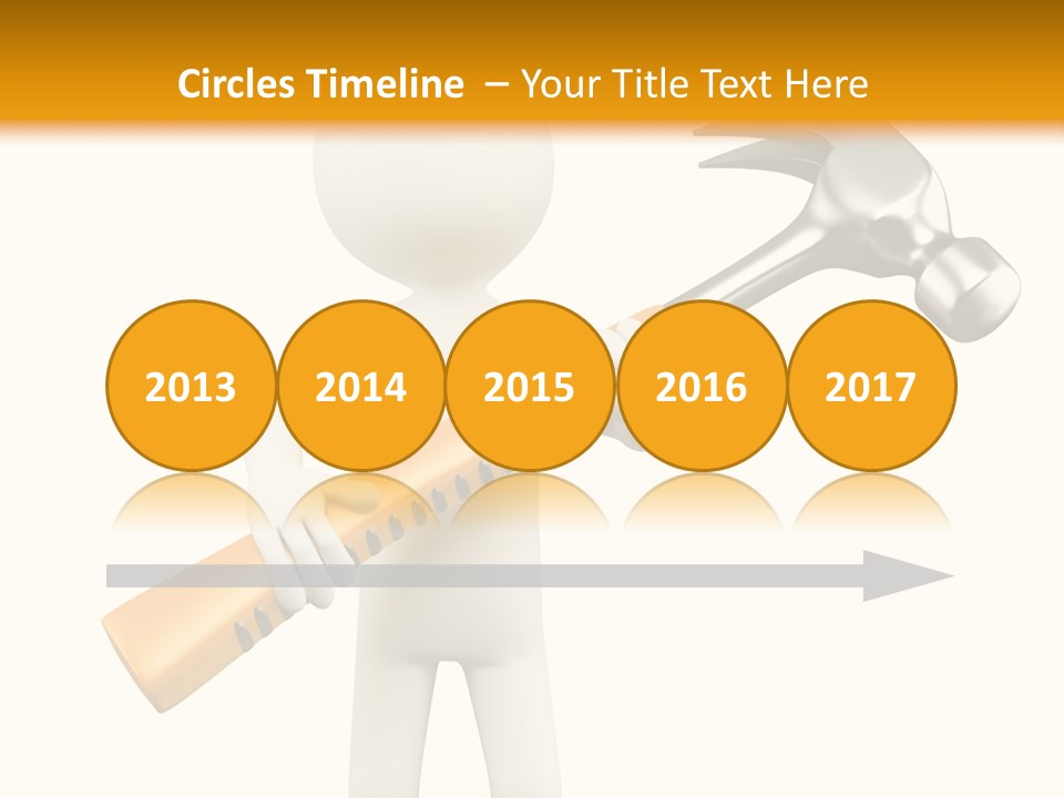 Job Handyman Isolated PowerPoint Template