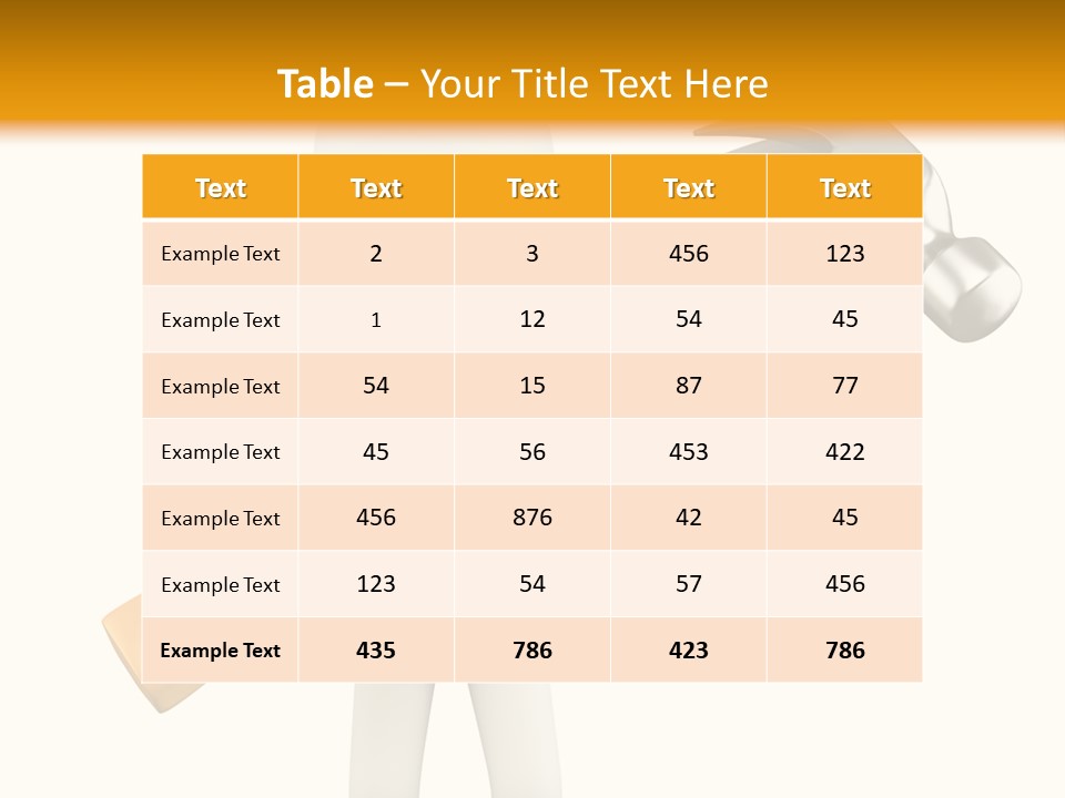 Job Handyman Isolated PowerPoint Template
