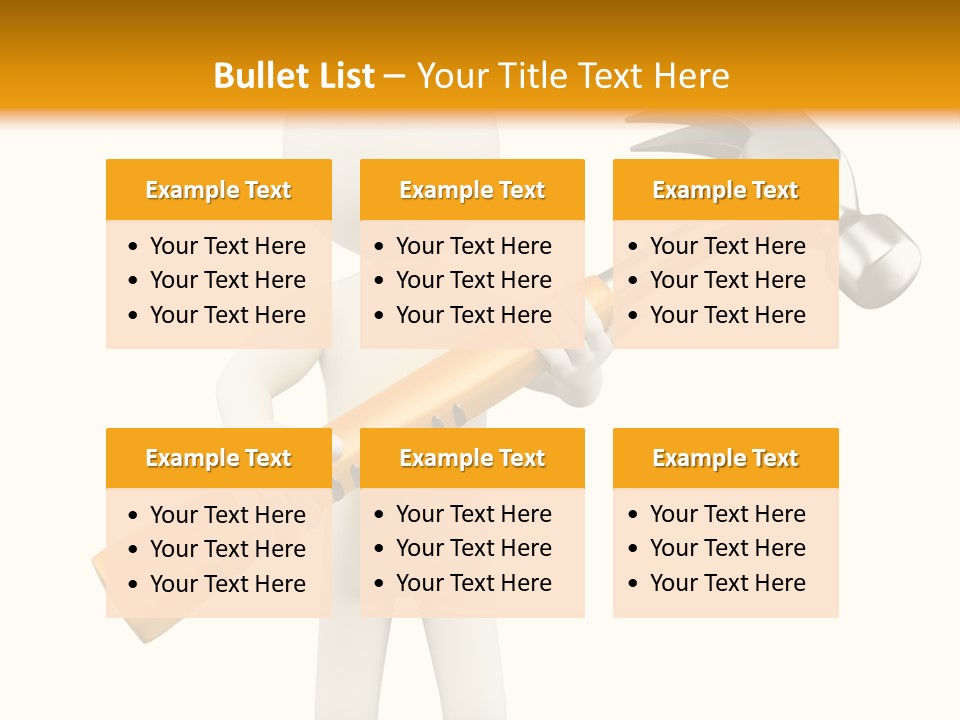 Job Handyman Isolated PowerPoint Template