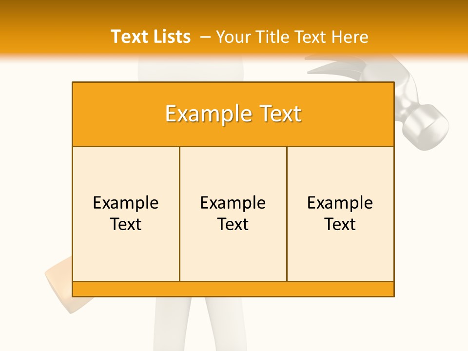 Job Handyman Isolated PowerPoint Template