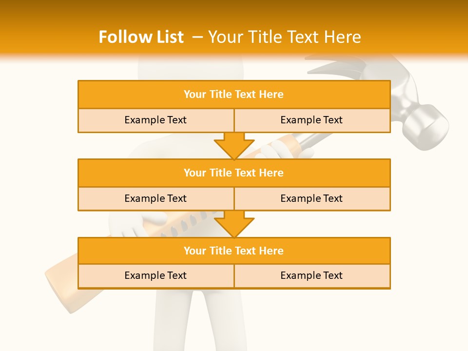 Job Handyman Isolated PowerPoint Template