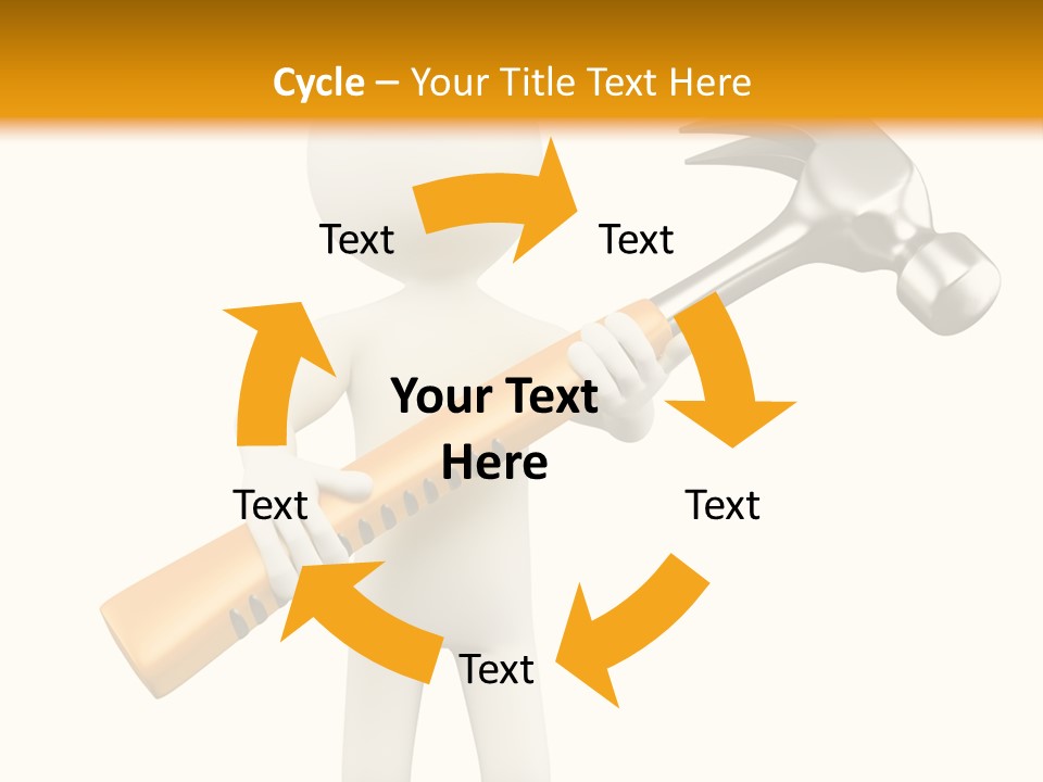 Job Handyman Isolated PowerPoint Template
