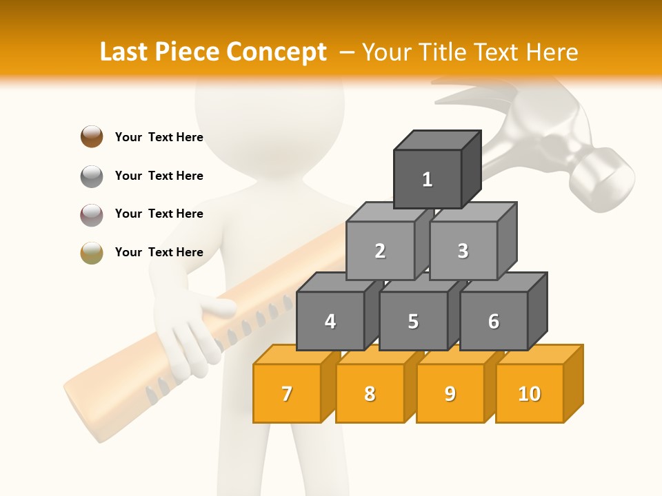 Job Handyman Isolated PowerPoint Template