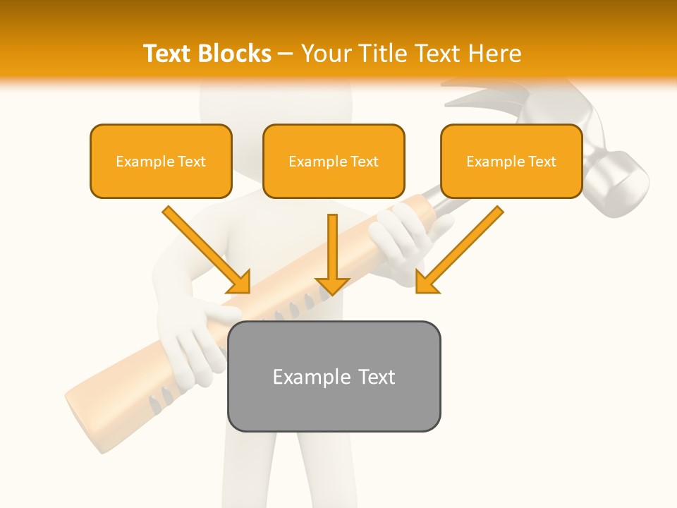 Job Handyman Isolated PowerPoint Template