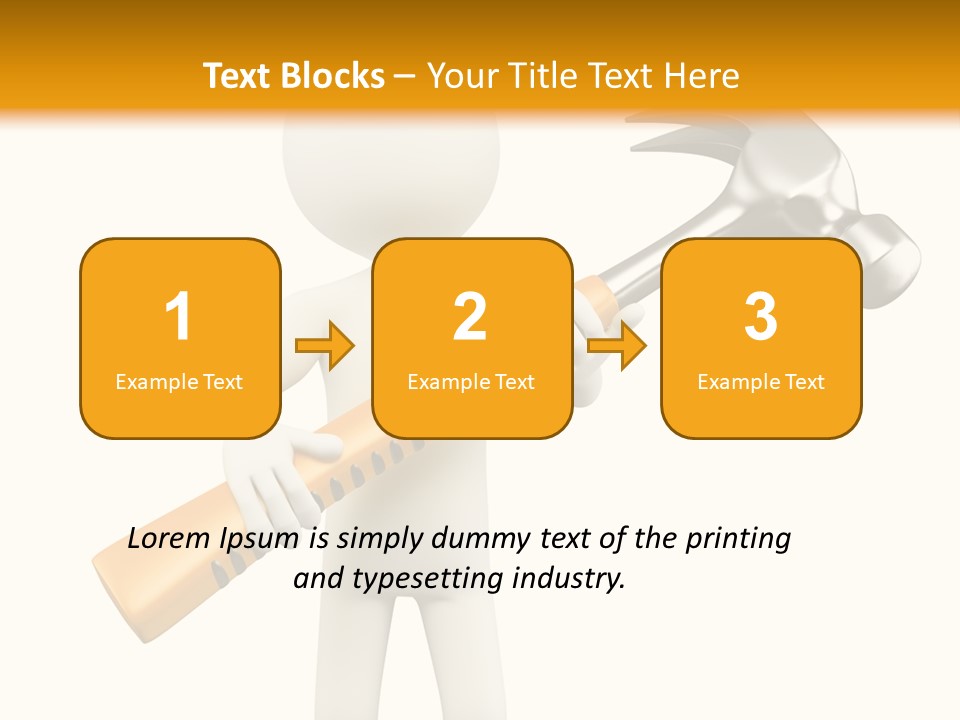 Job Handyman Isolated PowerPoint Template