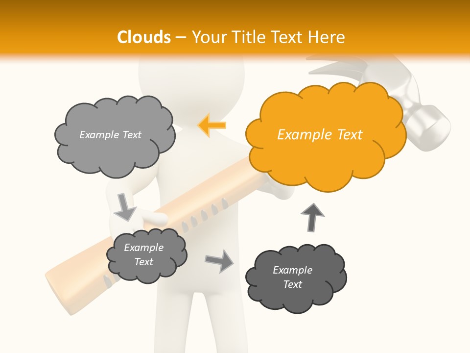 Job Handyman Isolated PowerPoint Template