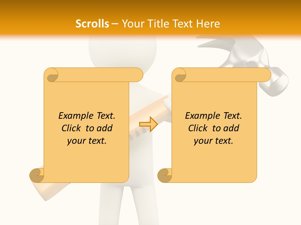 Job Handyman Isolated PowerPoint Template