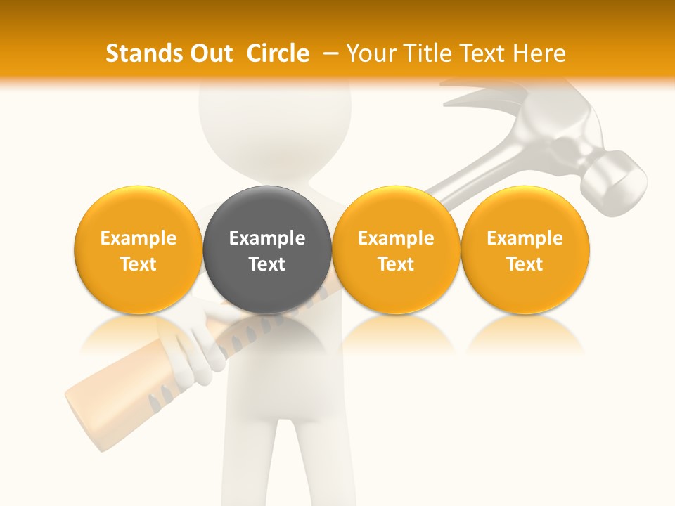 Job Handyman Isolated PowerPoint Template