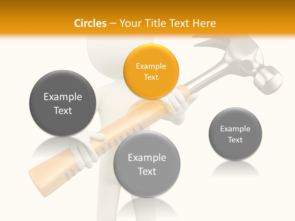 Job Handyman Isolated PowerPoint Template
