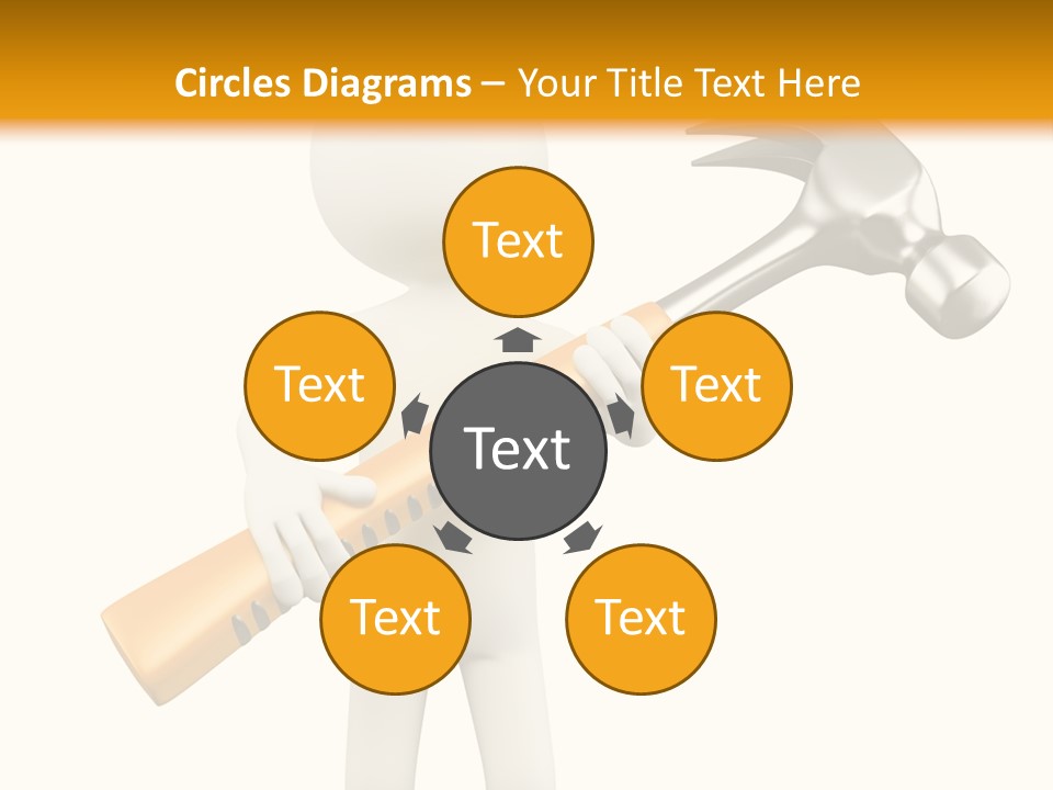 Job Handyman Isolated PowerPoint Template