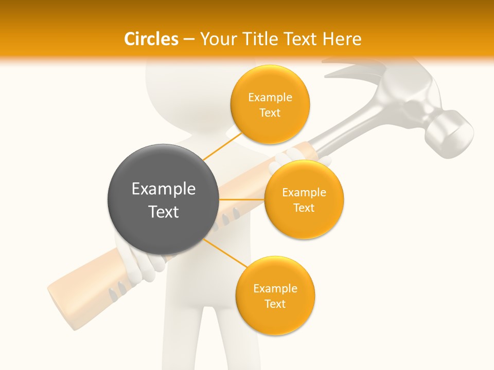 Job Handyman Isolated PowerPoint Template