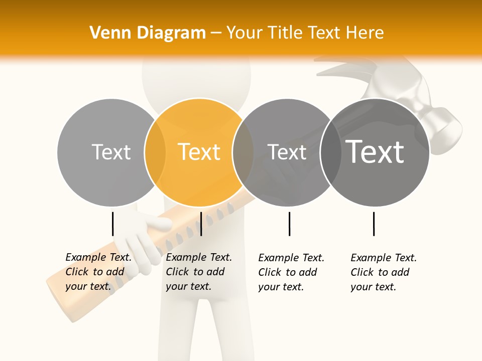 Job Handyman Isolated PowerPoint Template