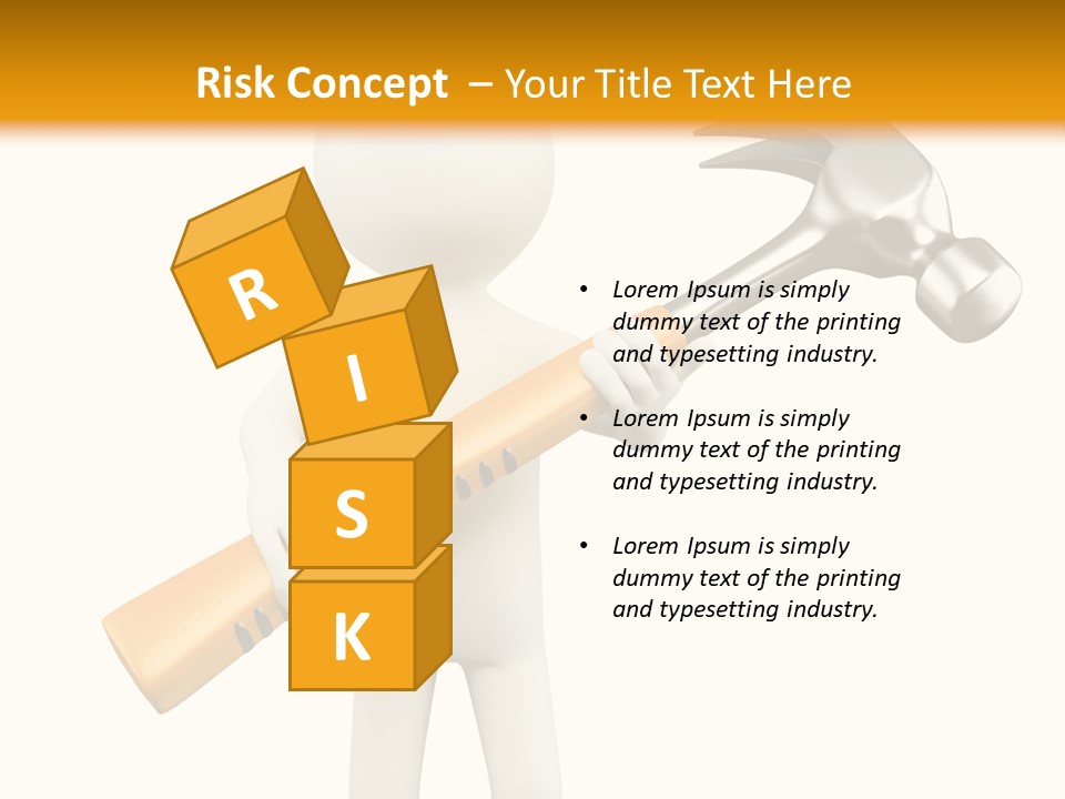 Job Handyman Isolated PowerPoint Template