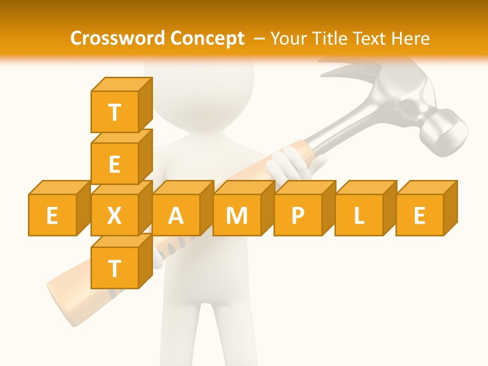 Job Handyman Isolated PowerPoint Template