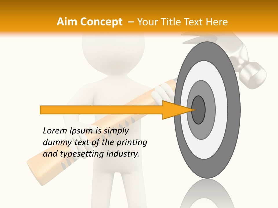 Job Handyman Isolated PowerPoint Template