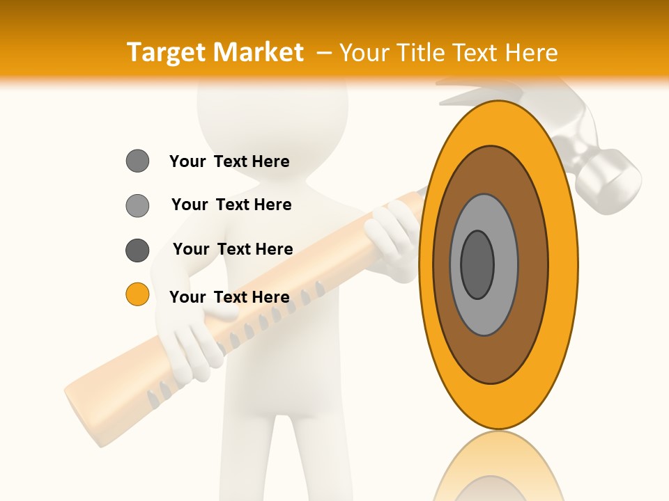 Job Handyman Isolated PowerPoint Template