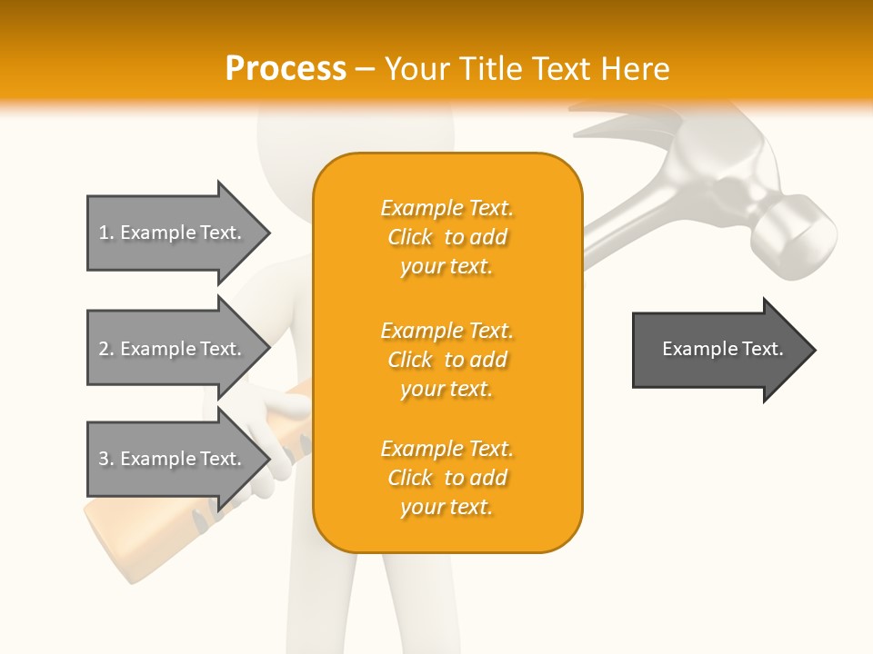 Job Handyman Isolated PowerPoint Template