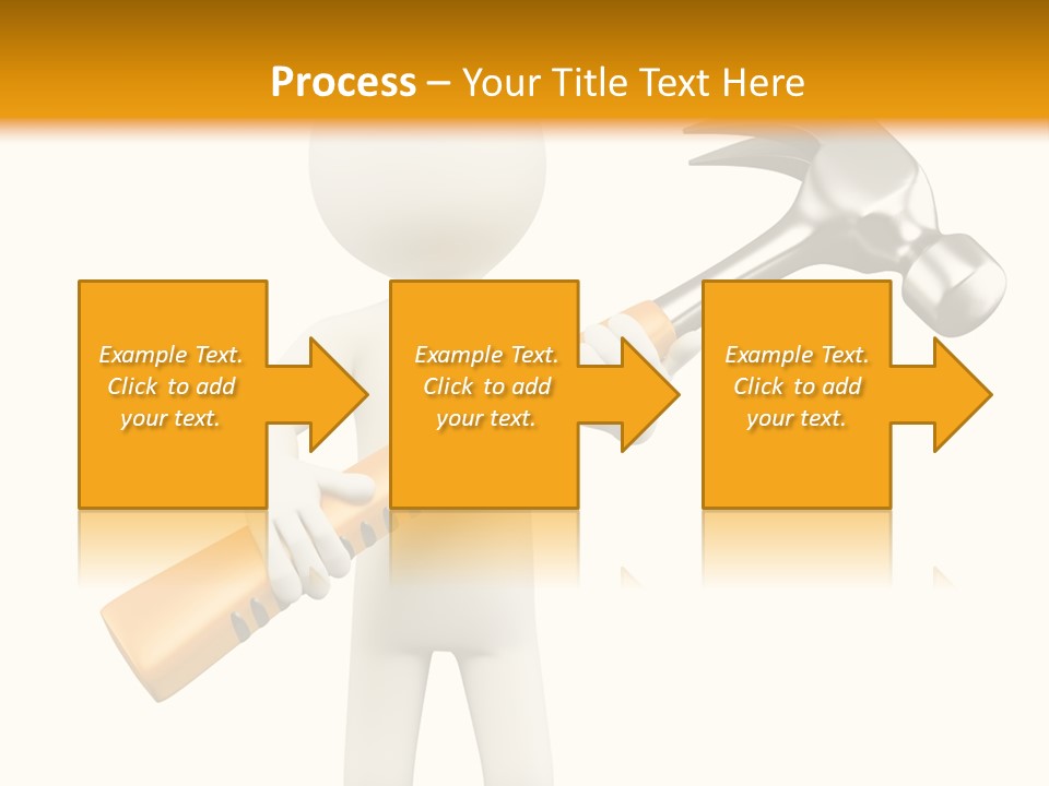 Job Handyman Isolated PowerPoint Template