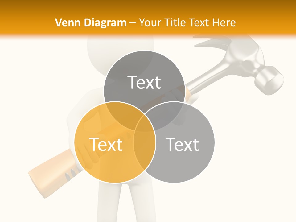 Job Handyman Isolated PowerPoint Template