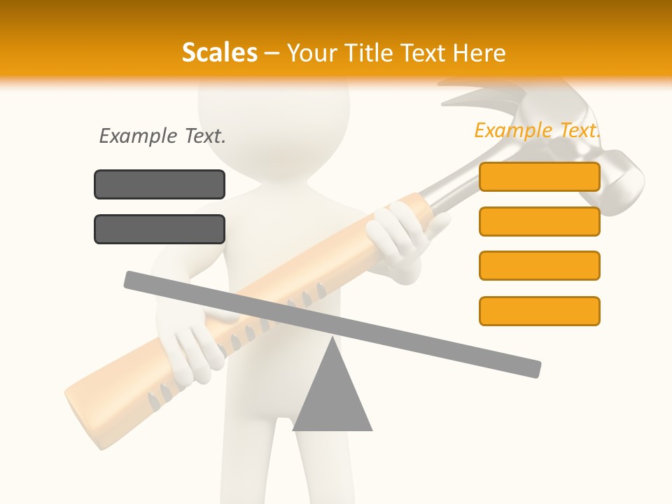 Job Handyman Isolated PowerPoint Template