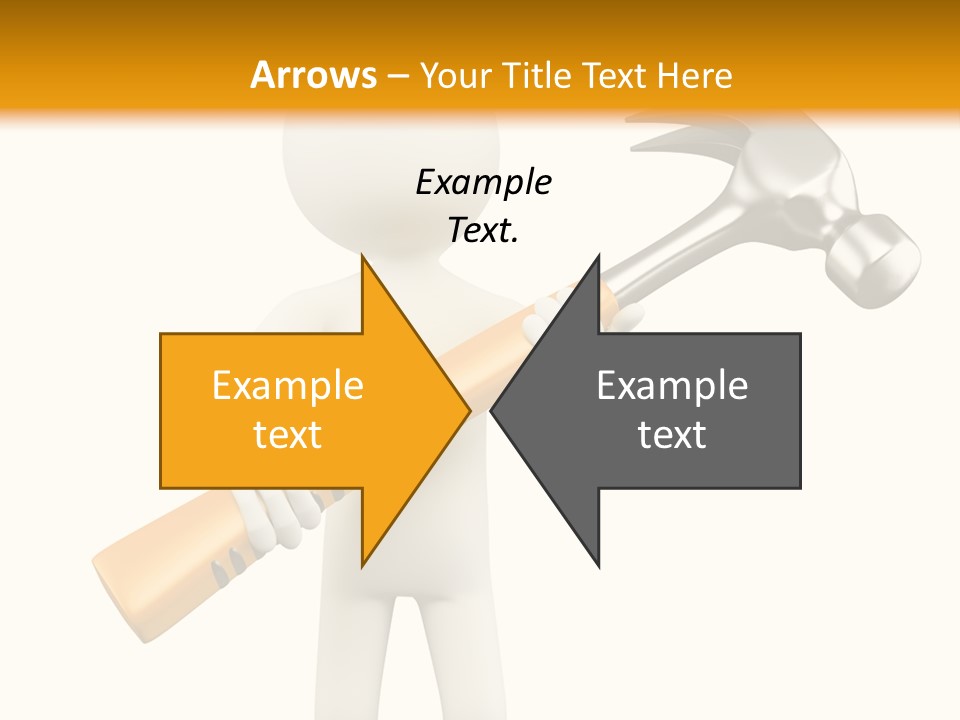 Job Handyman Isolated PowerPoint Template