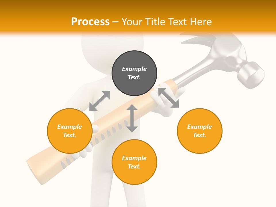 Job Handyman Isolated PowerPoint Template