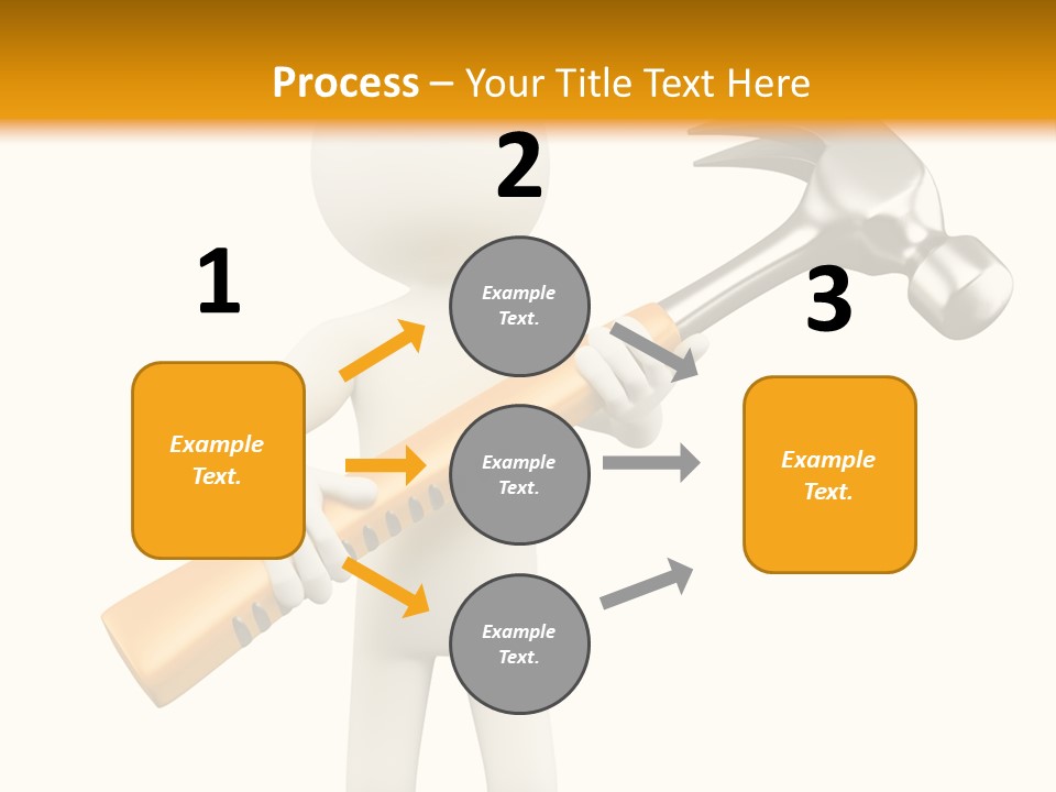 Job Handyman Isolated PowerPoint Template