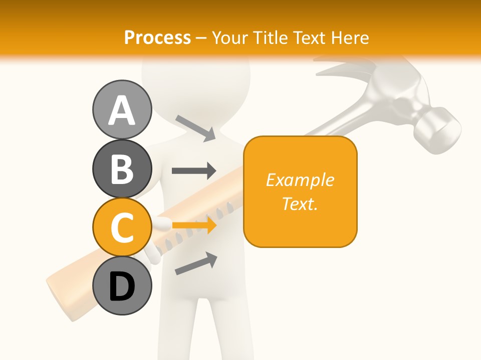 Job Handyman Isolated PowerPoint Template