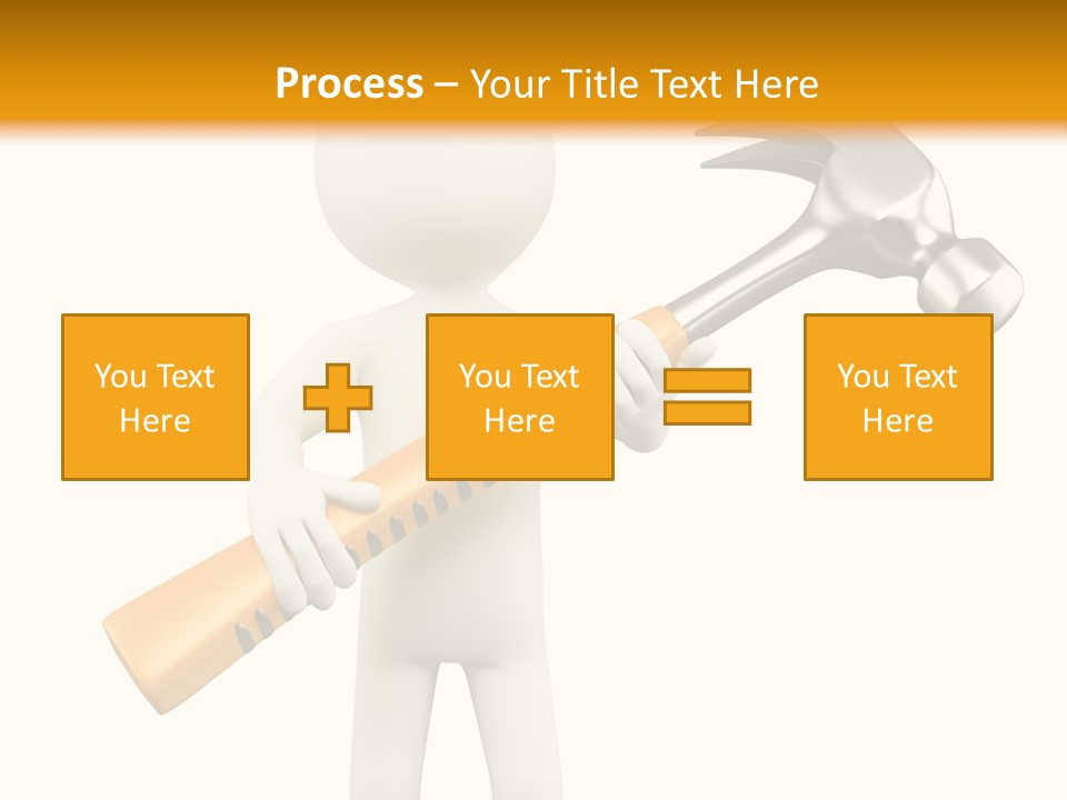 Job Handyman Isolated PowerPoint Template