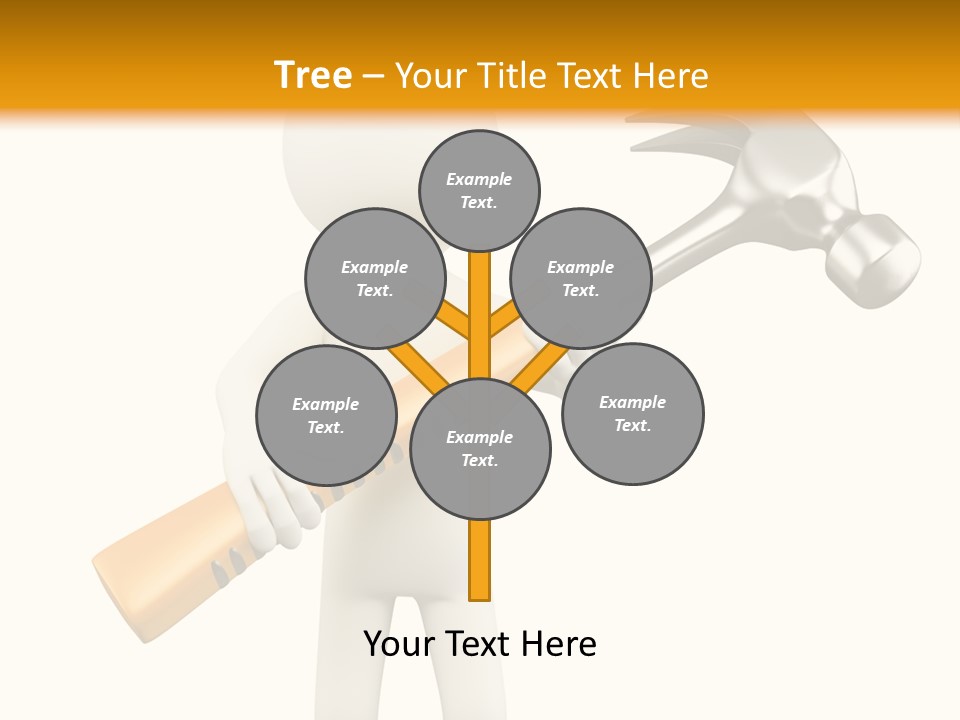 Job Handyman Isolated PowerPoint Template