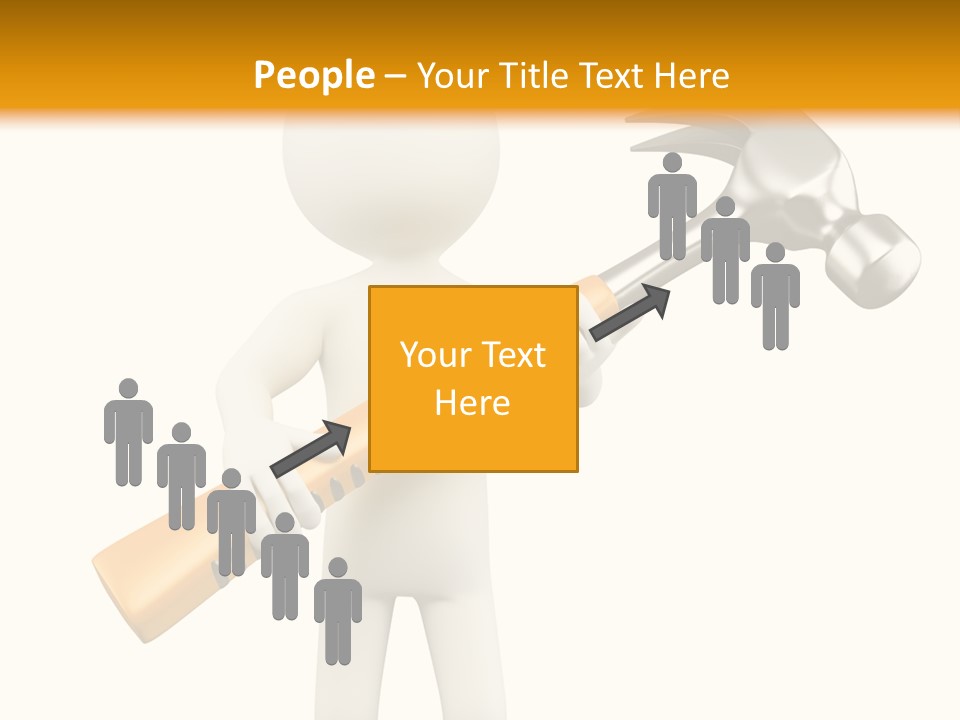 Job Handyman Isolated PowerPoint Template