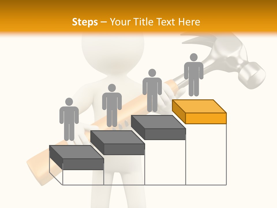 Job Handyman Isolated PowerPoint Template