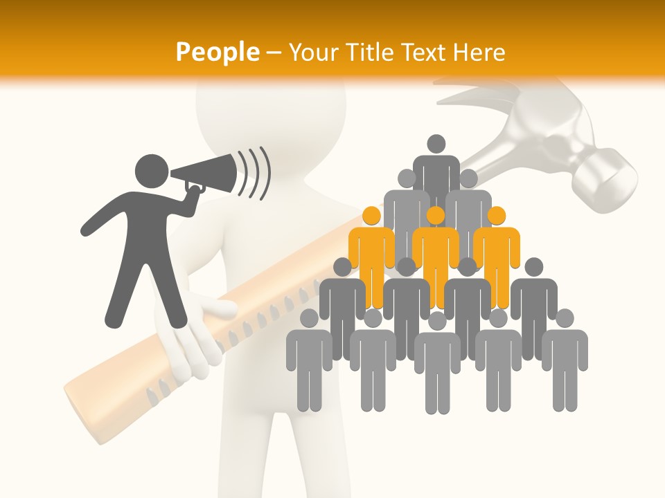 Job Handyman Isolated PowerPoint Template