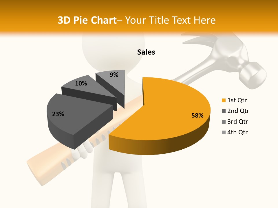 Job Handyman Isolated PowerPoint Template