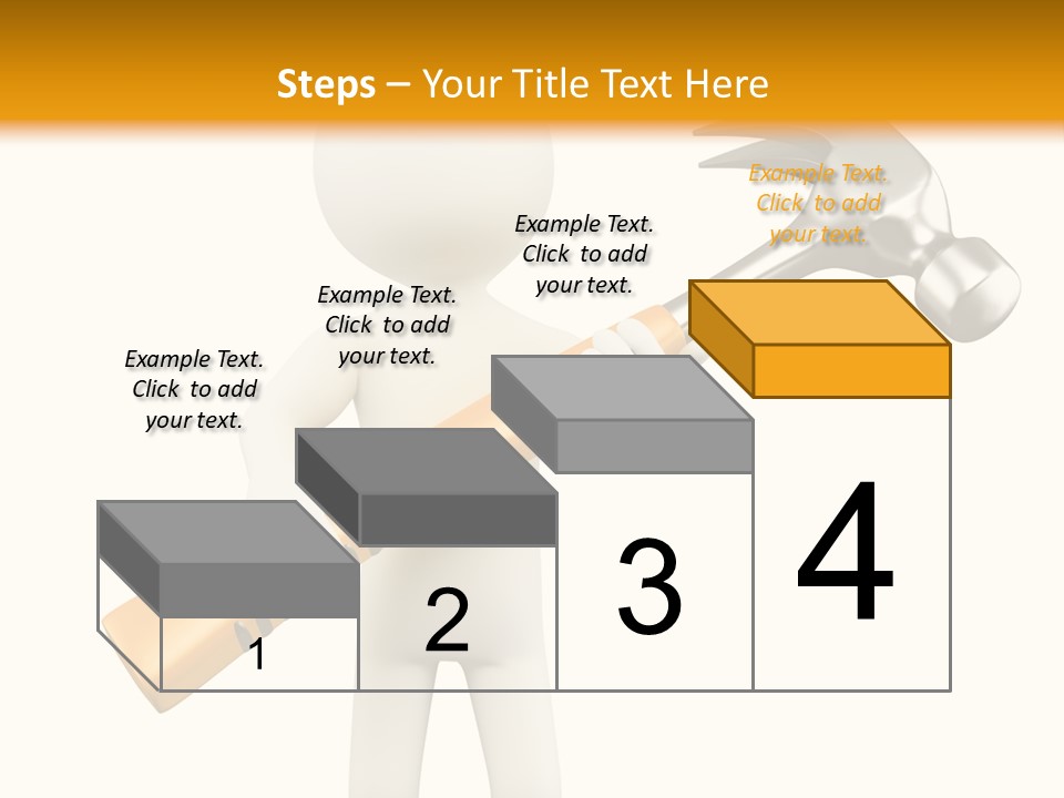 Job Handyman Isolated PowerPoint Template