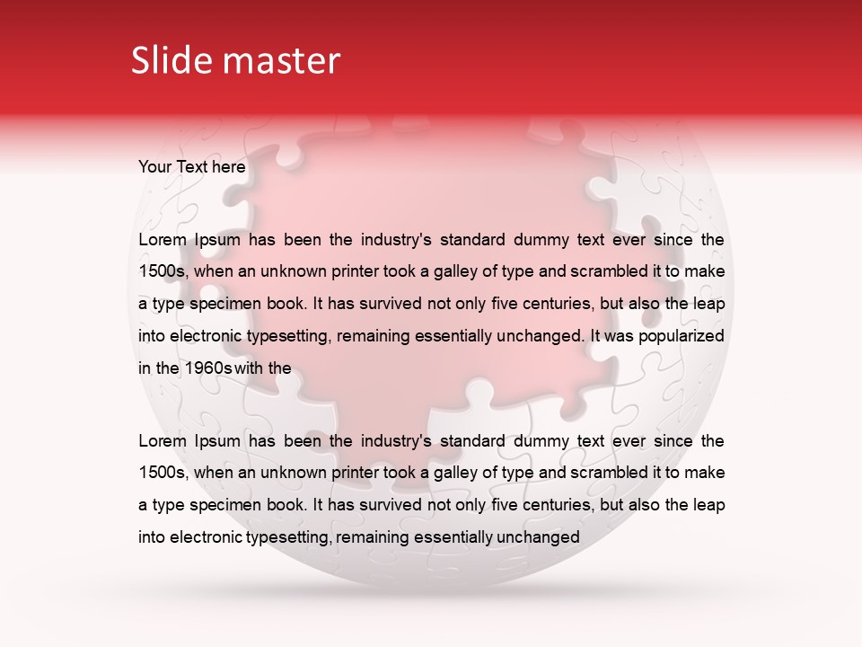 Piece Puzzle Part PowerPoint Template