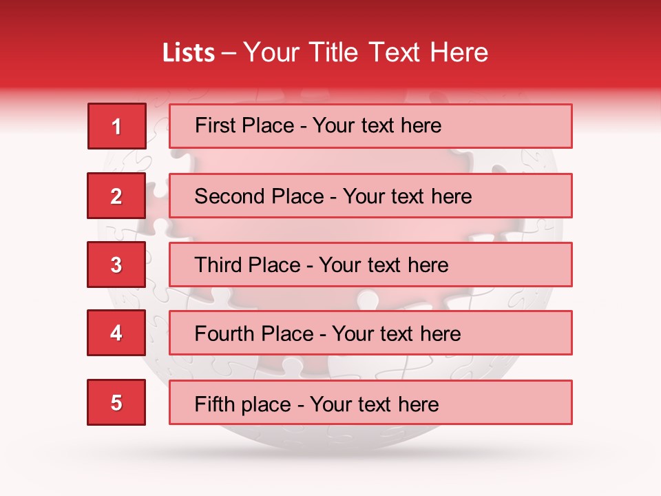 Piece Puzzle Part PowerPoint Template